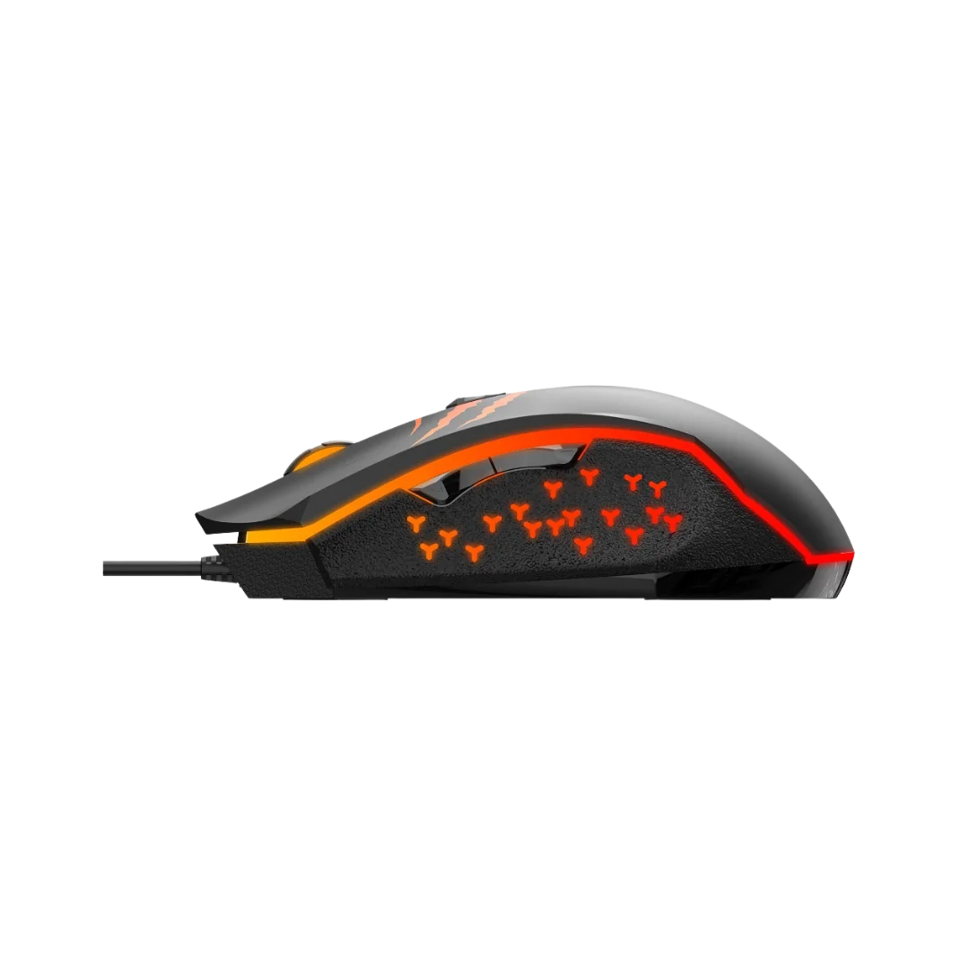 Mouse Gamer Havit MS1027 (2400 DPI · 6 botones · USB)