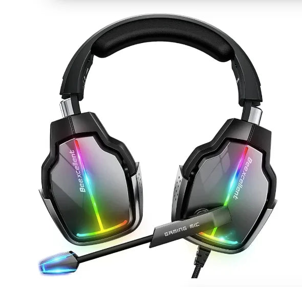 Audífonos Gamer Beexcellent (3,5 mm + USB LED)