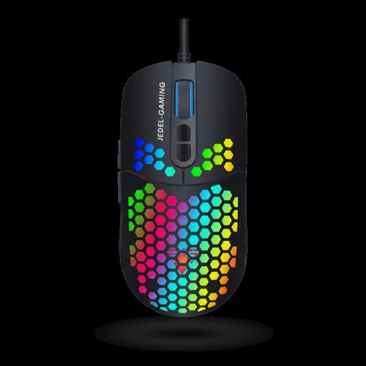 Mouse Gamer JEDEL GM1110 (6400 DPI · 7 botones · USB)