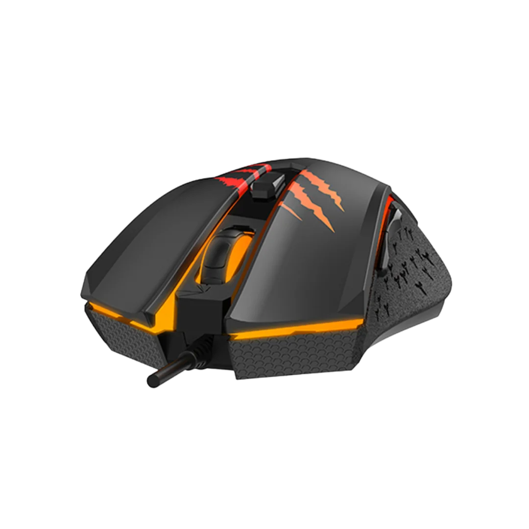 Mouse Gamer Havit MS1027 (2400 DPI · 6 botones · USB)