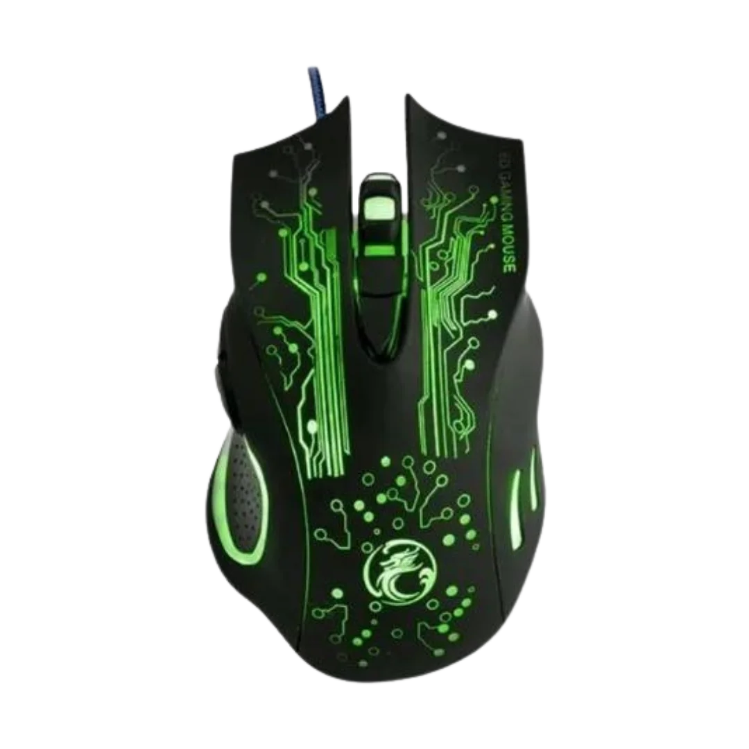 Mouse Gamer IMICE X9 (2400 DPI · 6 botones · USB)