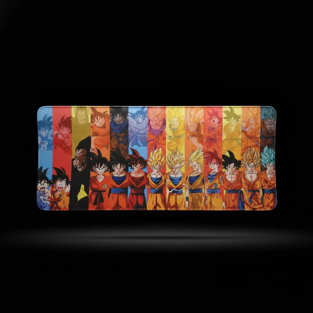 Mouse Pad Gamer Dragon Ball Goku Evolución L 70x30 cm