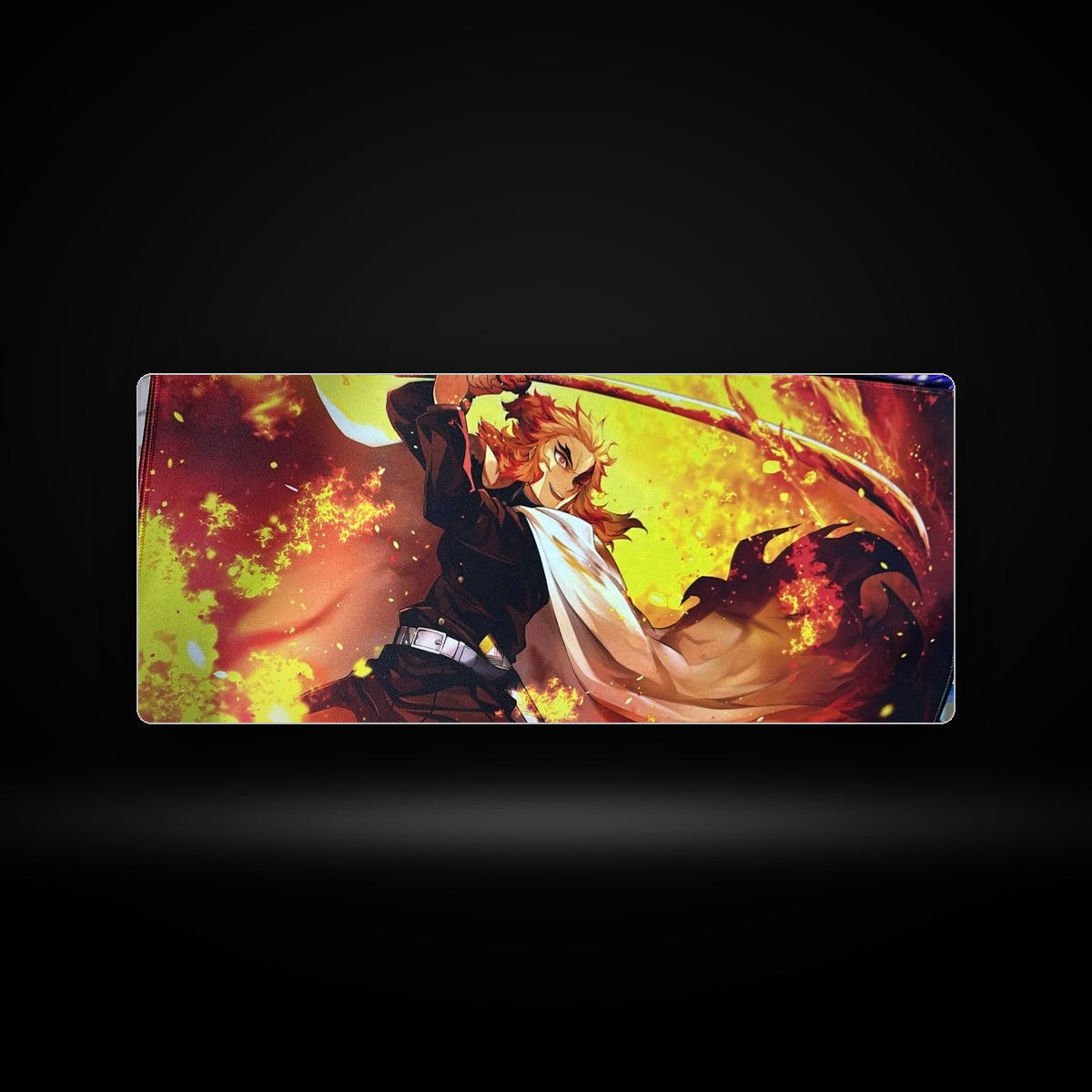 Mousepad gamer 70x30 cm Demon Slayer Rengoku, código A15