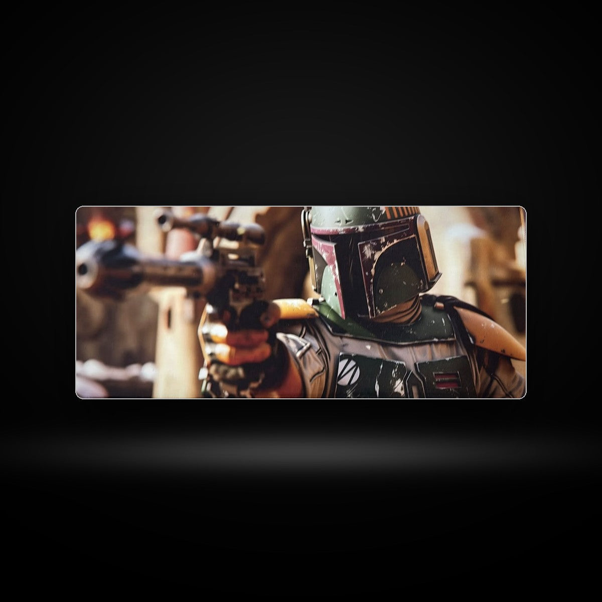 Mousepad gamer 70x30 cm Star Wars Boba Fett, código P03