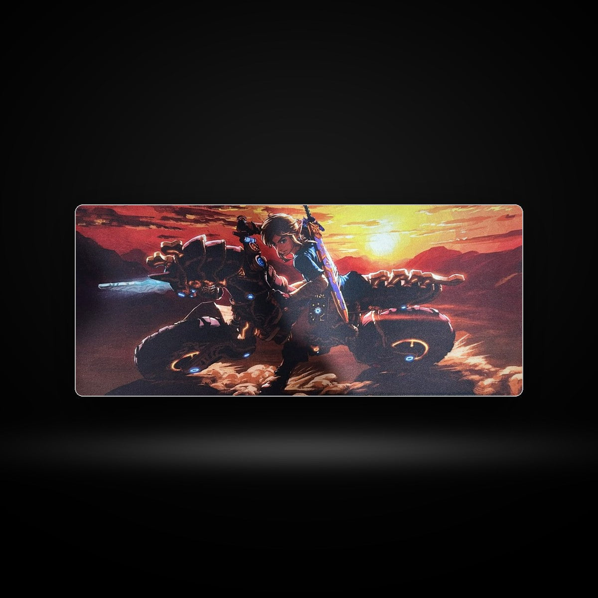 Mousepad gamer 70x30 cm Zelda: Breath of the Wild Link en moto, código V03