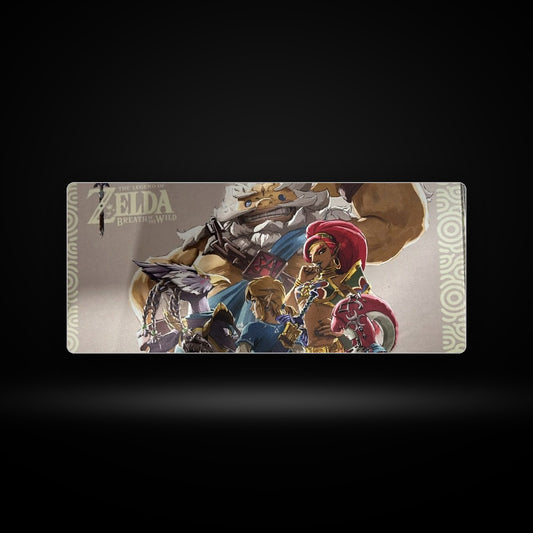 Mousepad gamer 70x30 cm Zelda: Breath of the Wild Los Campeones, código V04