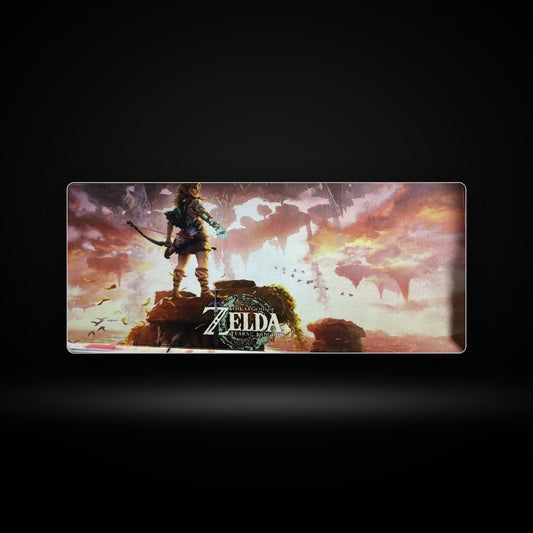Mousepad gamer 70x30 cm Zelda: Tears of the Kingdom Link con arco, código V05