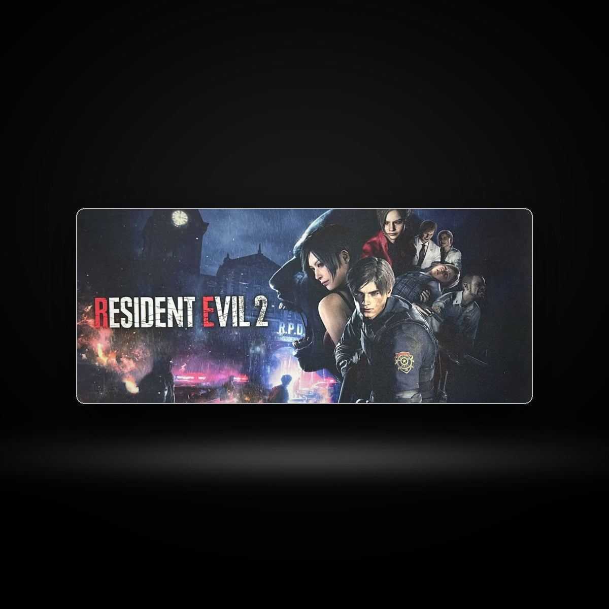 Mousepad gamer 70x30 cm Resident Evil 2 Raccoon City, código V11